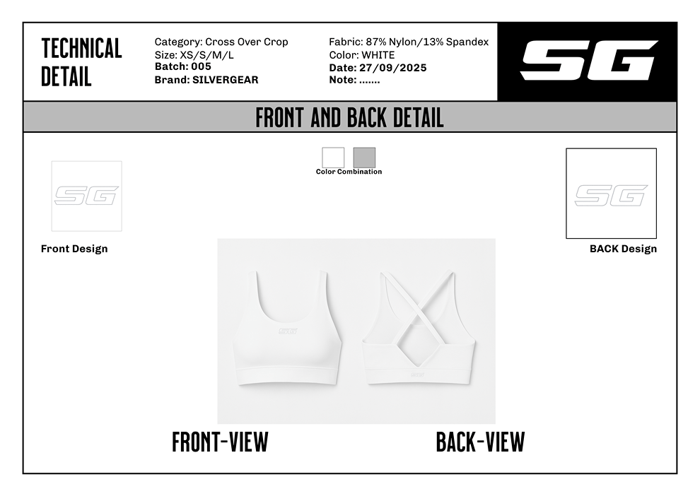 SG - AURA LIFT BRA SNOW - SILVERGEAR