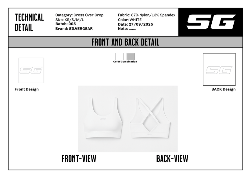 SG - AURA LIFT BRA SNOW - SILVERGEAR